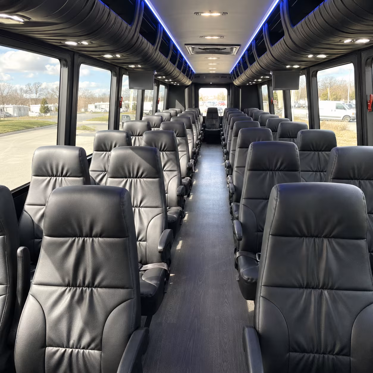 30 passenger minibus inside